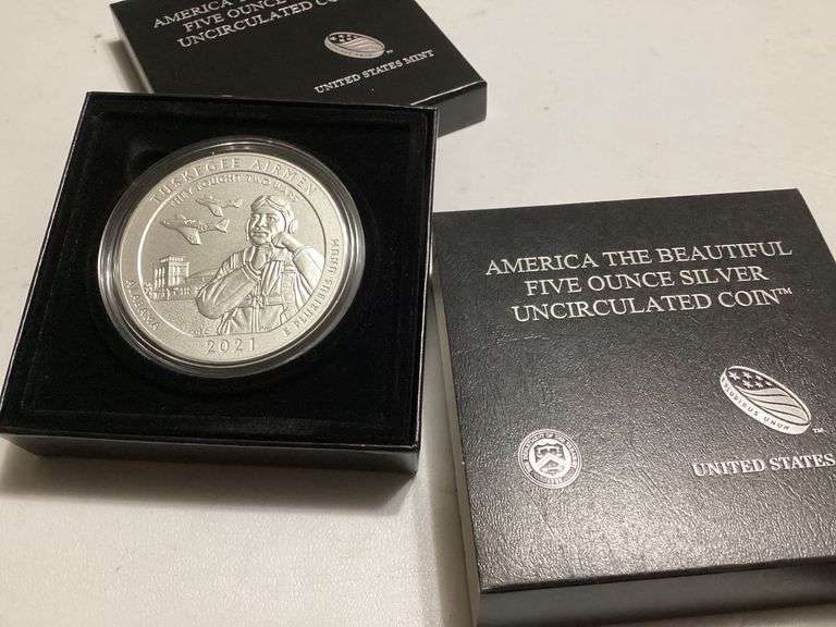 2021 Tuskegee Airmen America the Beautiful 5 oz Silver Uncirculated Coin image