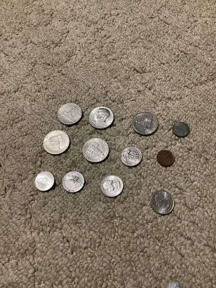 Lot of US Coins - Quarters, Dimes, Nickels, and Pennies image