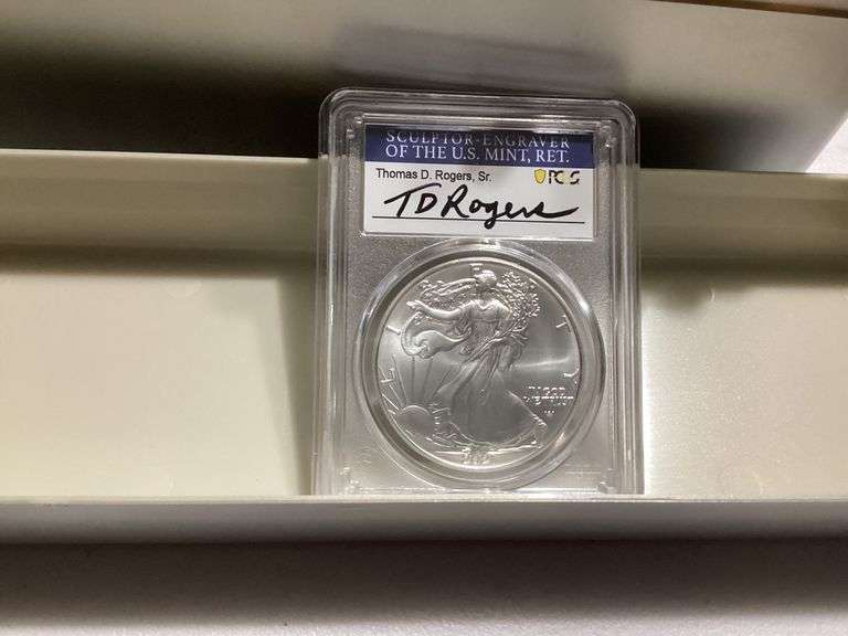 2021 PCGS MS70 Silver Eagle Type 2 First Day of Issue image