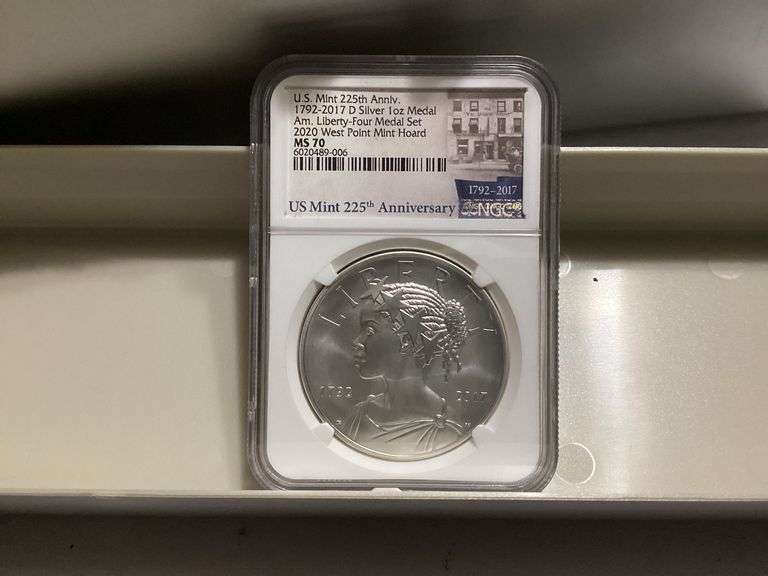 U.S. Mint 225th Anniversary Silver Medal Set 2017 West Point Mint Hoard image