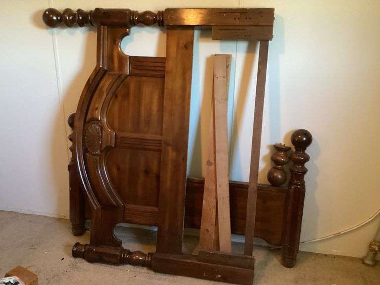 Dark Wood Bed Frame image