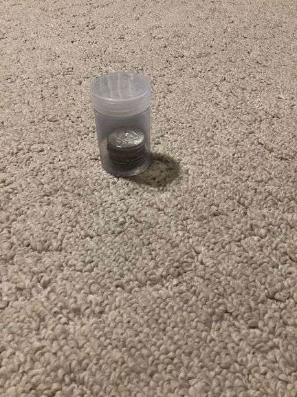 Lot 067 - US Silver Coins in Plastic Container image