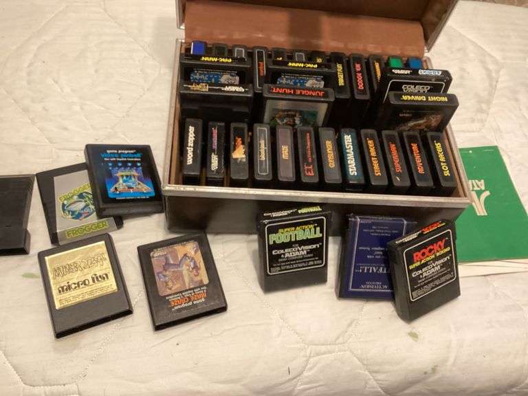Lot of Assorted Atari and ColecoVision Video Game Cartridges image