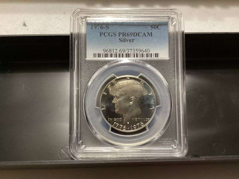 1976-S Kennedy Half Dollar PCGS PR69DCAM Silver image