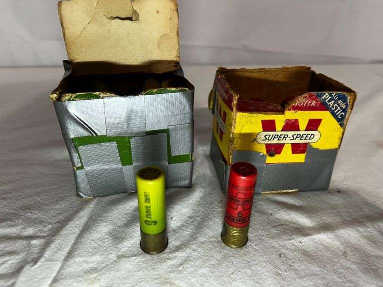 Vintage Winchester Super-Speed Shotgun Shells - Two Partially Full Boxes image