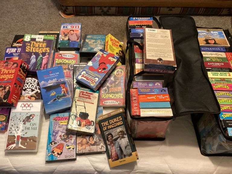 Huge Assortment of VHS Tapes: Movies, TV Shows, Cartoons and More! image