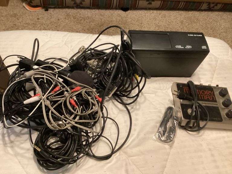 Audio Equipment Lot - CD Player, Echo/Chorus, Cables & Microphone image