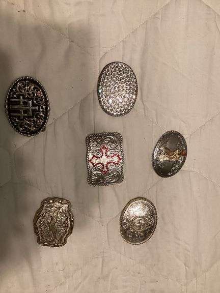 Assorted Decorative Belt Buckles - Lot of 7 image