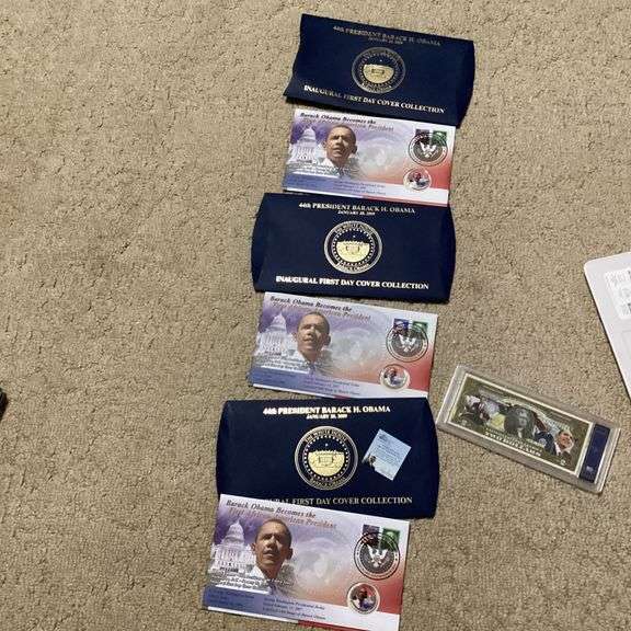 Barack Obama Inaugural First Day Cover Collection and $2 Bill image