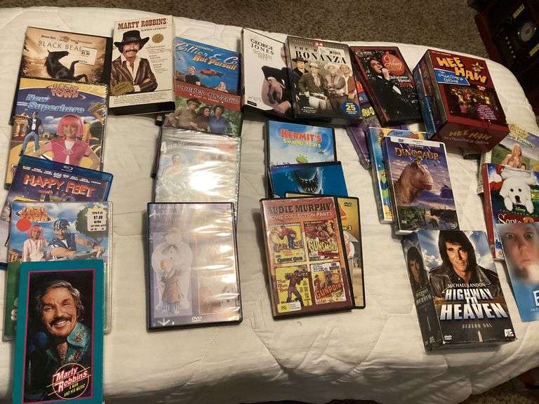 Mixed DVD and VHS Movie Collection image