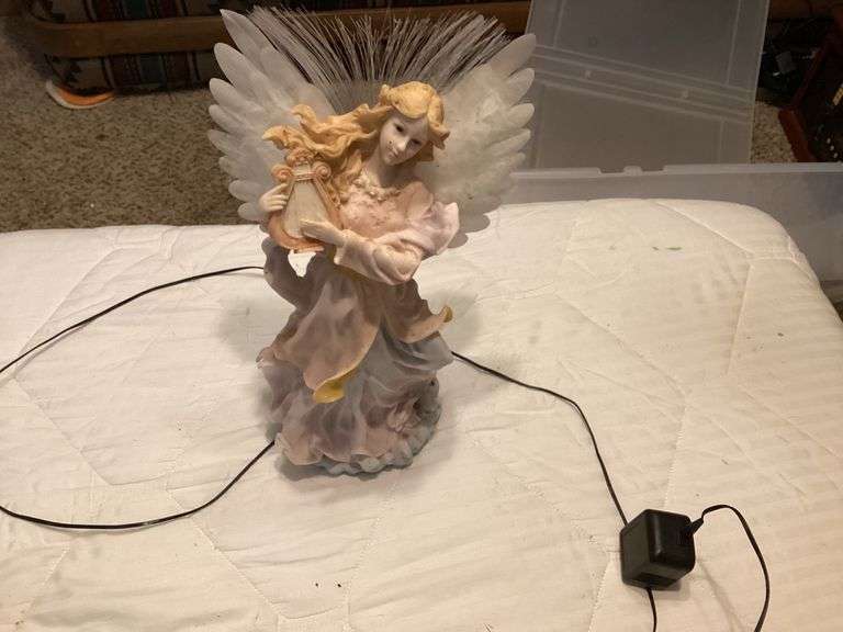 Angel with Harp Fiber Optic Light - Lot 018 image