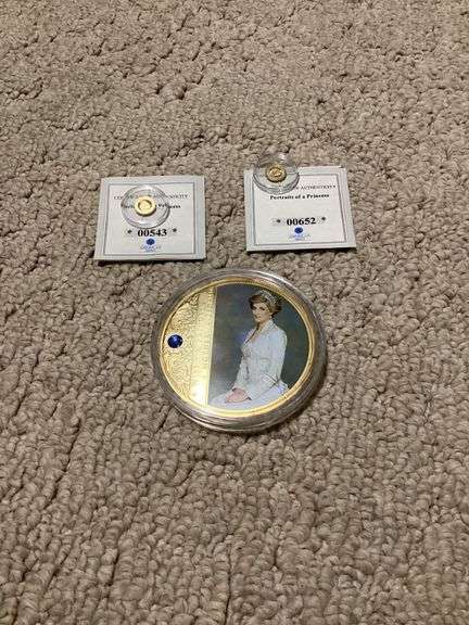 Portraits of a Princess, Diana 585 Gold Proof Coin Collection image