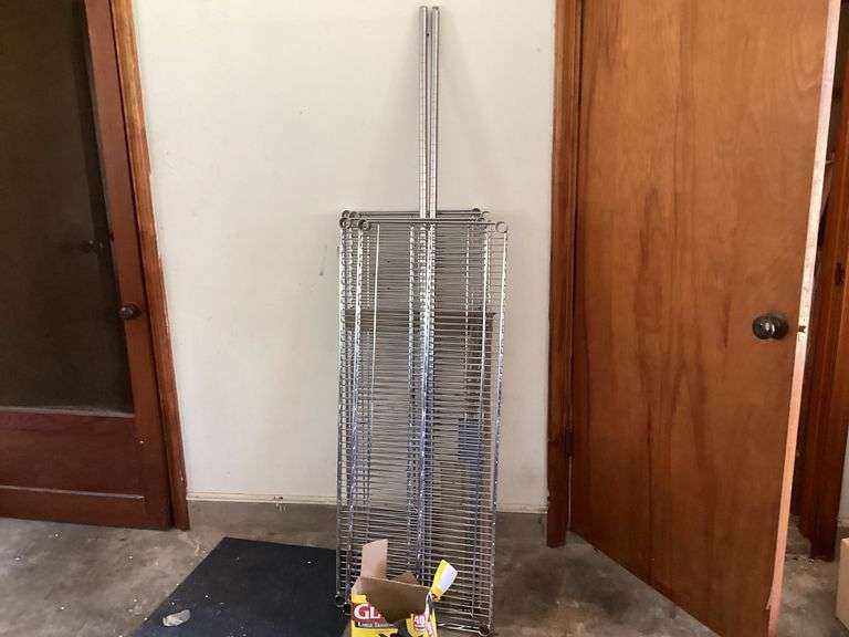 Chrome Wire Shelving Unit with Connectors image