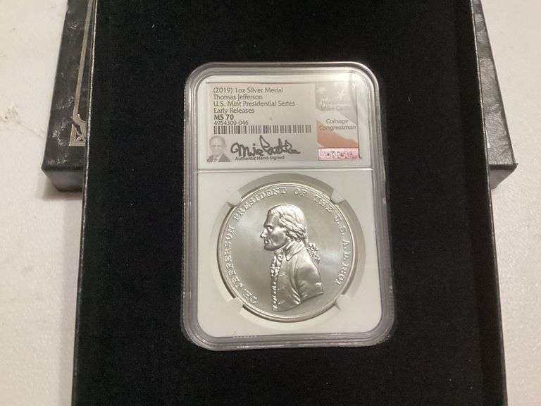 (2019) 1oz Silver Medal Thomas Jefferson and Friendship Medal image