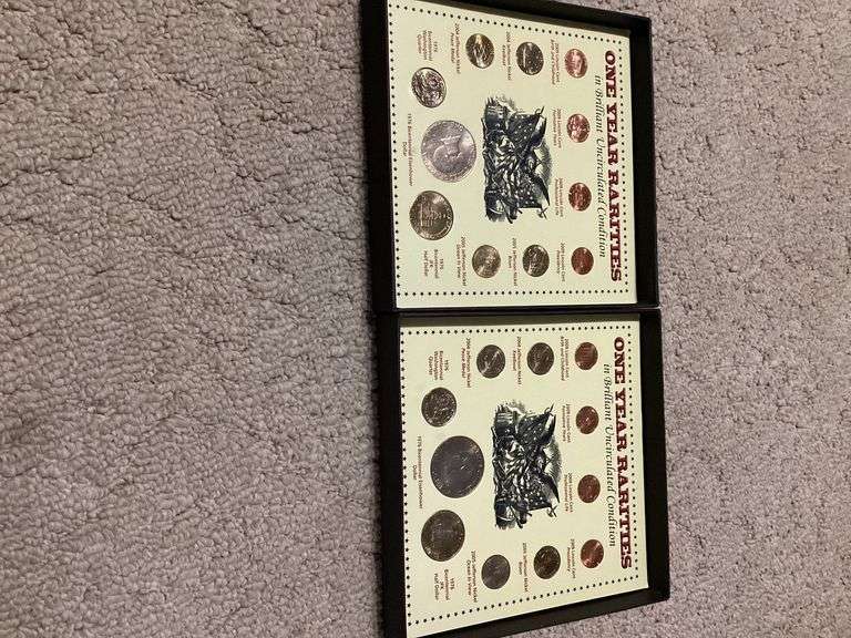 Two Coin Display Cases of US Rarities image