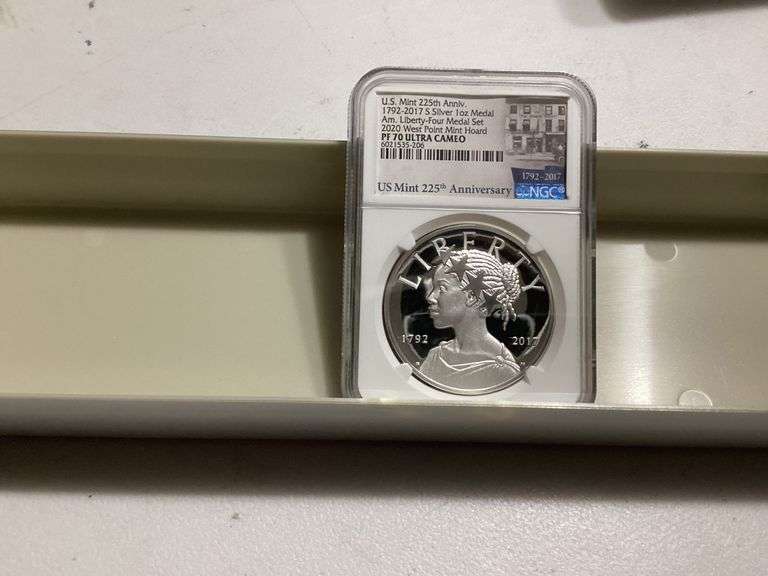 2017 U.S. Mint 225th Anniversary $ Silver 1 oz Medal NGC PF 70 image