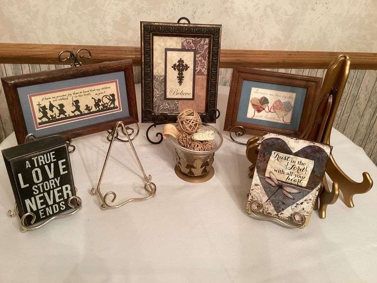 Framed Art, Decorative Signs, and Metal Stands image