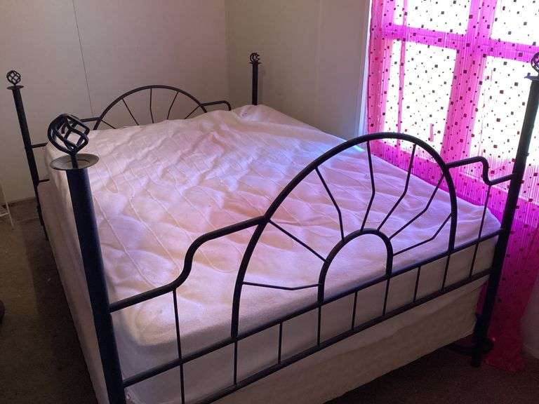Black Metal Bed Frame  - Lot 012 image