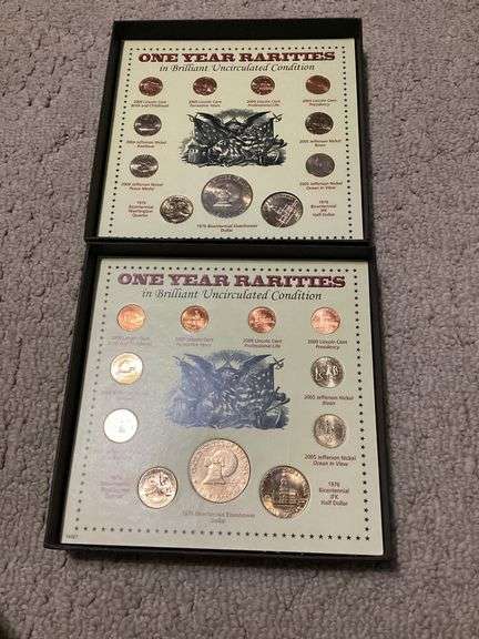 Two "One Year Rarities" Coin Sets image