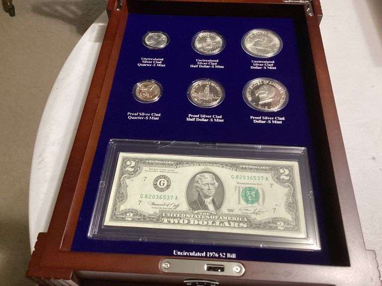 1976 Bicentennial Silver Coin and Currency Set image