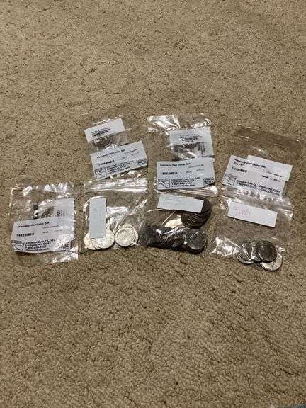 Lot of Kennedy Half Dollar Sets and Loose Coins image