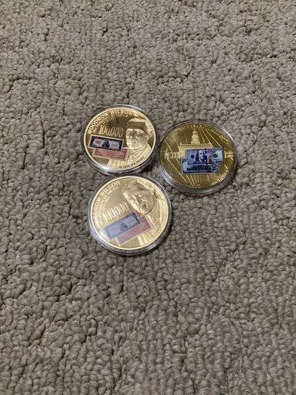 Three Woodrow Wilson Presidential Federal Reserve Notes image