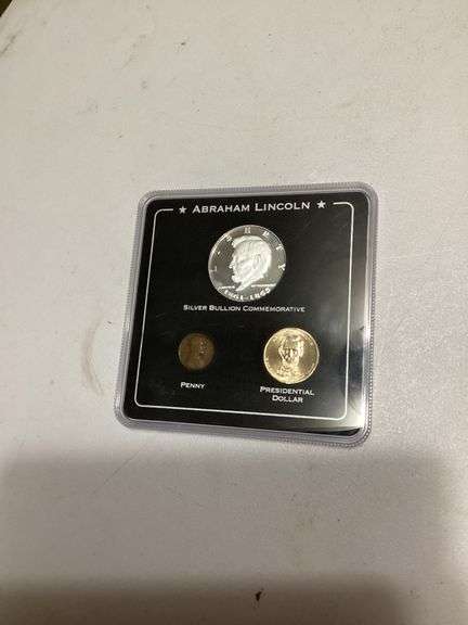 Abraham Lincoln Silver Bullion Commemorative Coin Set image