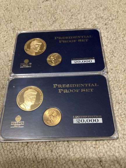 Two JFK Presidential Proof Coin Sets - Limited Edition 20,000 image