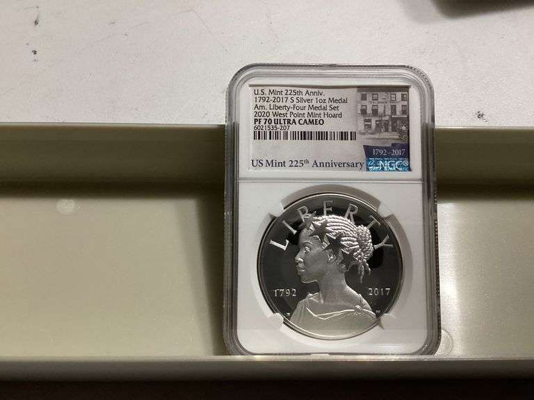 NGC Slabbed US Mint 225th Anniversary Silver Medals image