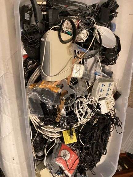 Large Lot of Electronic Cables, Adapters and Other Accessories image