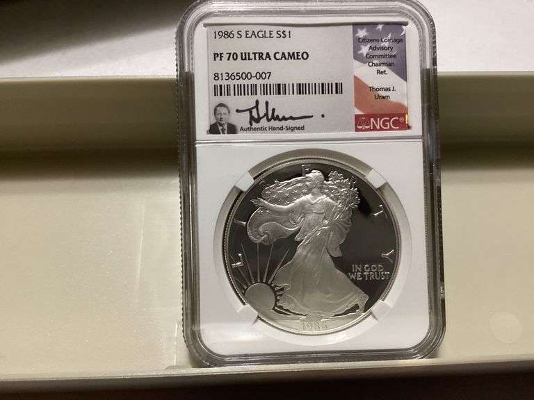 1986-S American Silver Eagle NGC PF70 Ultra Cameo image