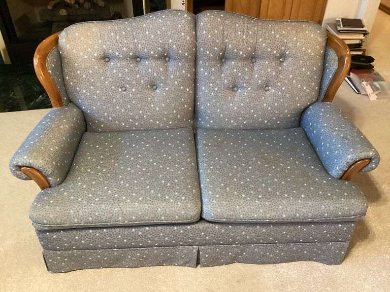 Small Loveseat with Floral Pattern image