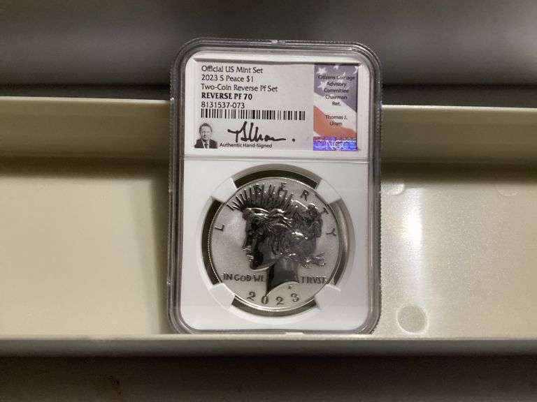 2023 S Peace $1 Two-Coin Reverse PF 70 US Mint Set image