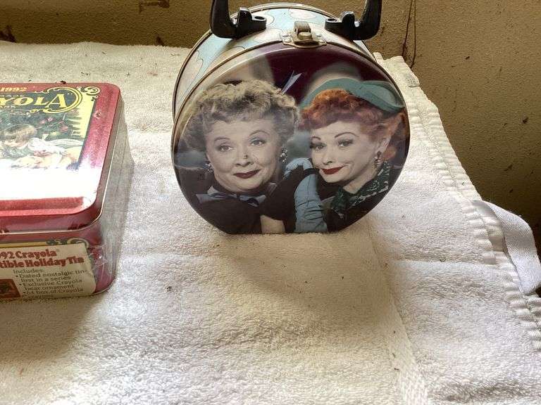Lucille Ball & 1992 Crayola Collectible Holiday Tins image
