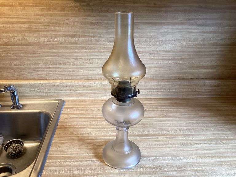Frosted Glass Kerosene Lamp image