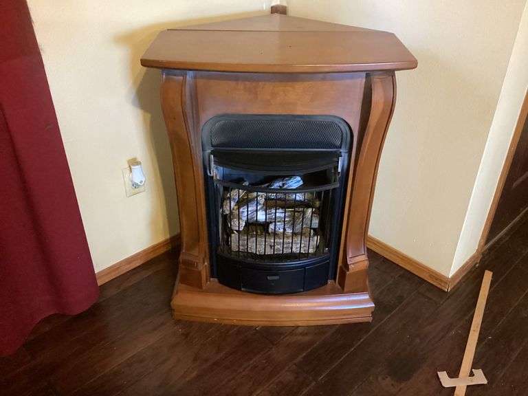 Electric Fireplace with Wood Surround image