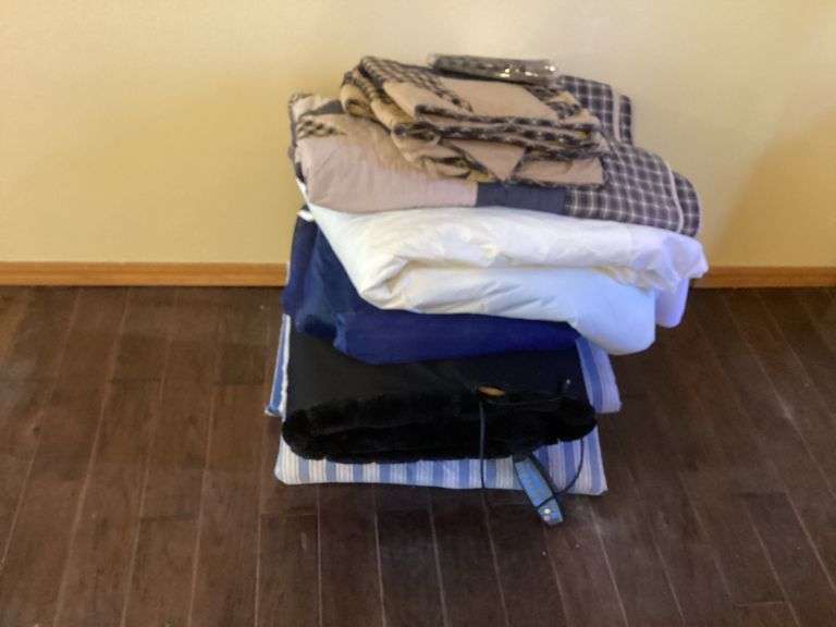 Assorted Bedding and Massage Cushion Bundle image