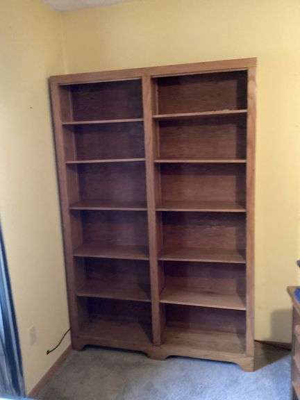 Wooden 2-Piece Bookcase Unit image
