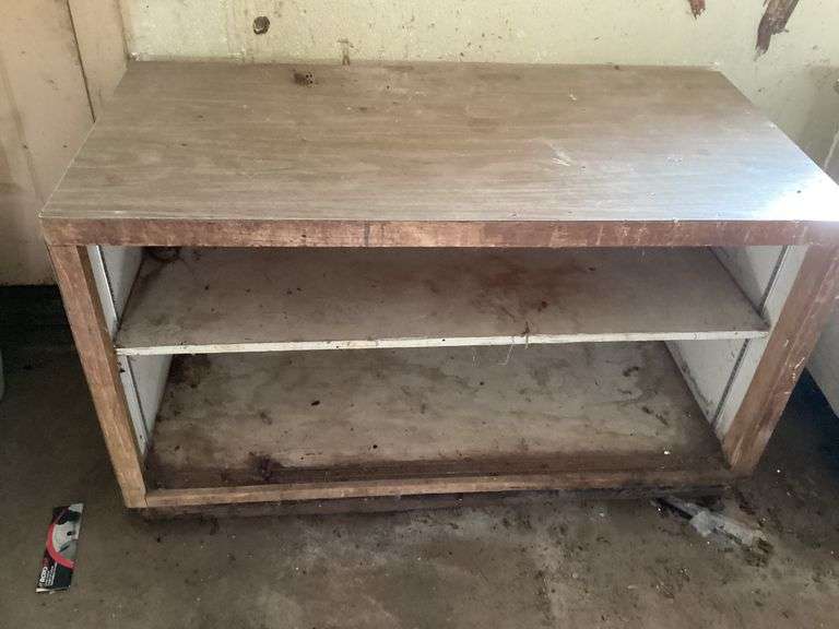 Wooden Cabinet Stand with Shelf image