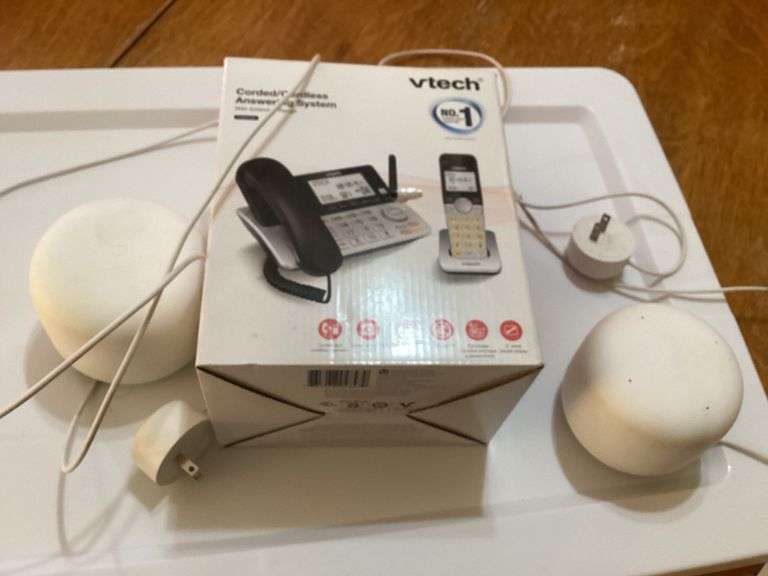 VTech Corded/Cordless Answering System and Google Nest Wifi Routers image