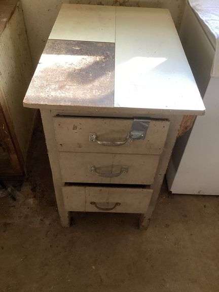 3-Drawer Wooden Side Table with Pet Water Fountain image