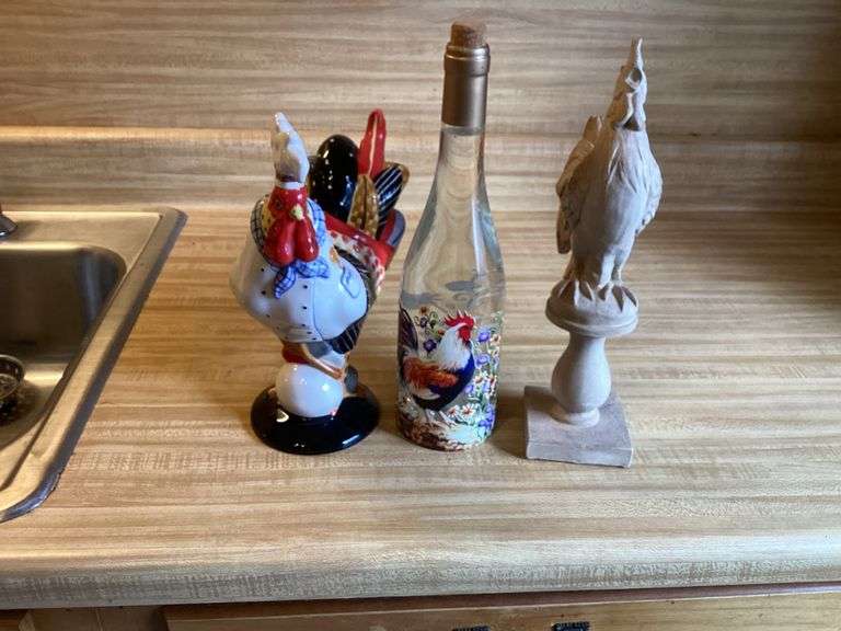 Decorative Chicken Figurines & Bottle image