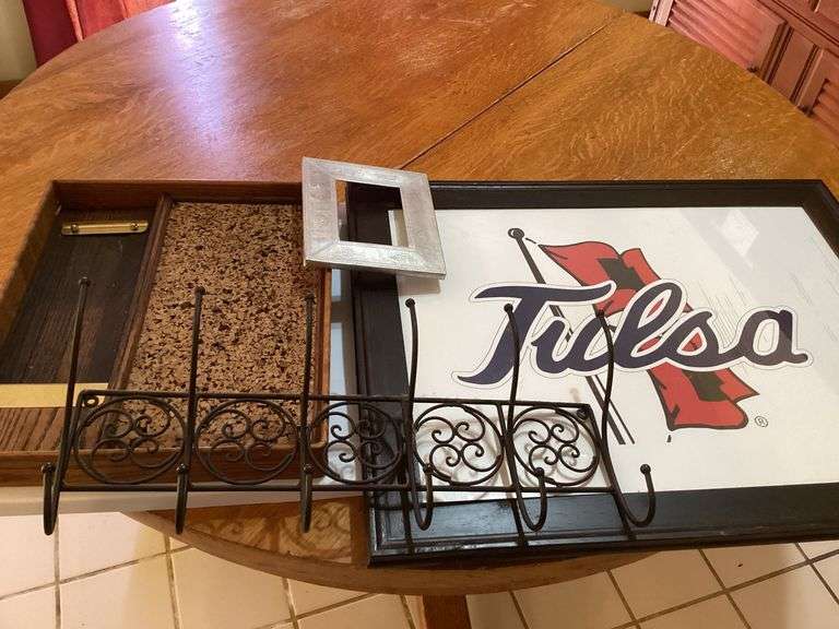 Tulsa Wall Art with Coat Rack, Frame, and Message Center image