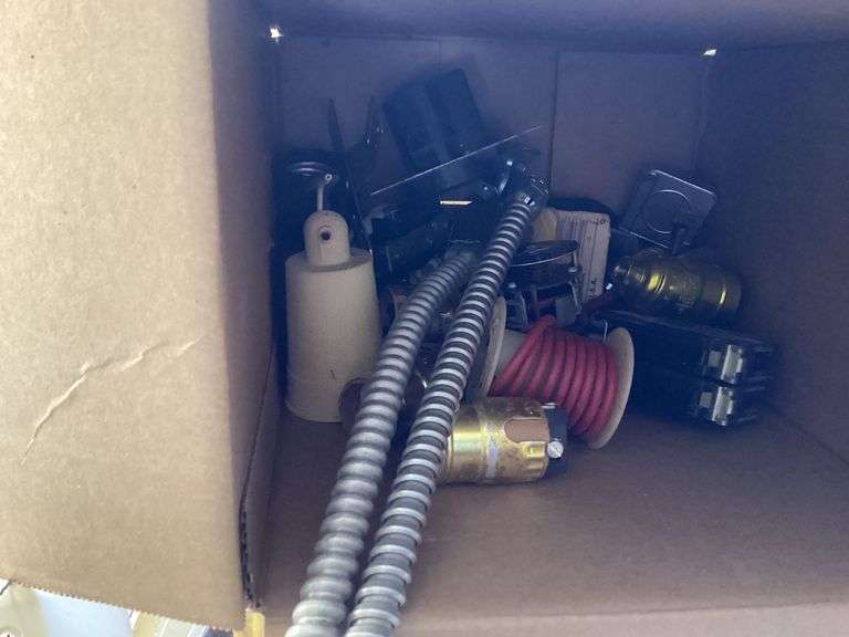 Box of Electrical Components and Hardware image