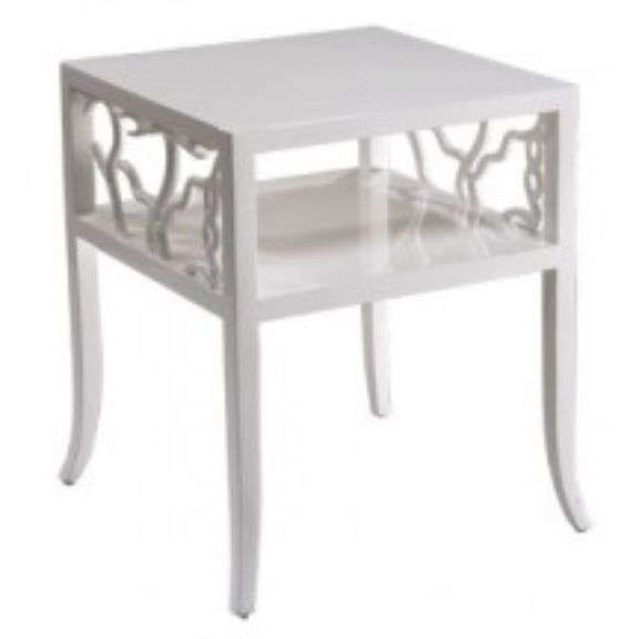 Cotton White Twig End Table image