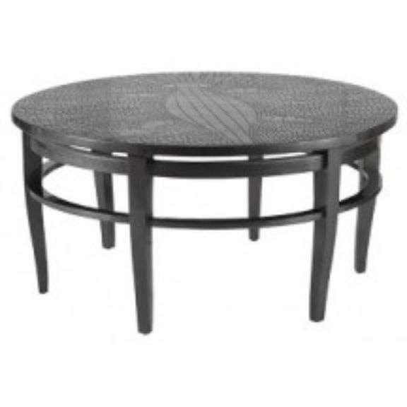 Platinum Crocodile Round Cocktail Table image