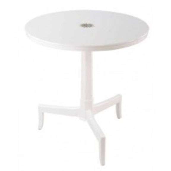 Cotton White Round End Table image