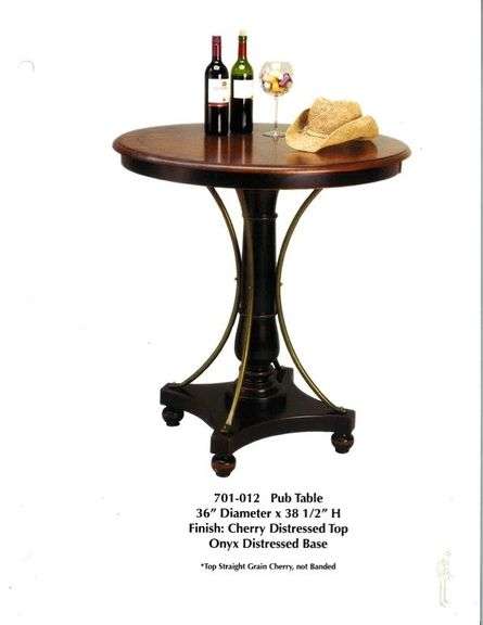 Round Pub Table image