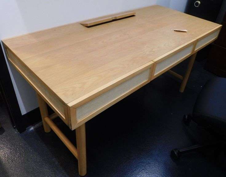 27"x5' Wood Desk with Drawers & Desk Chair image