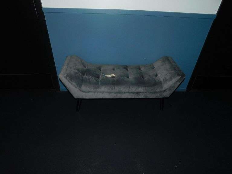 Velvet Upholstered Bench image